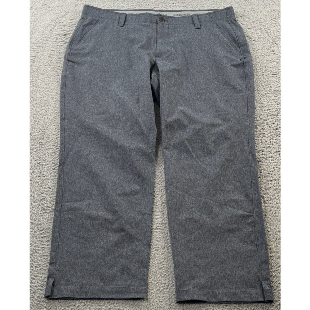 Under Armour Pants Mens 40x30 Gray Breathable Performance Tech Golf Chino